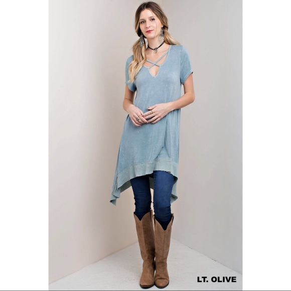 🆕Gorgeous Boho Mineral Wash Tunic - Picture 6 of 6